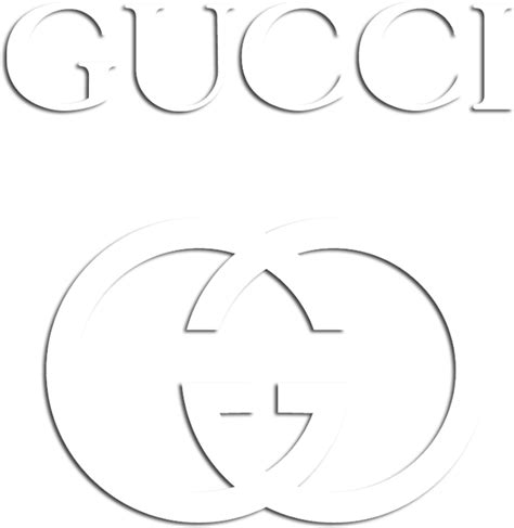 gucci white logo png 1000.